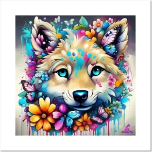 VIBRANT VISIONS (WOLF CUB) Posters and Art